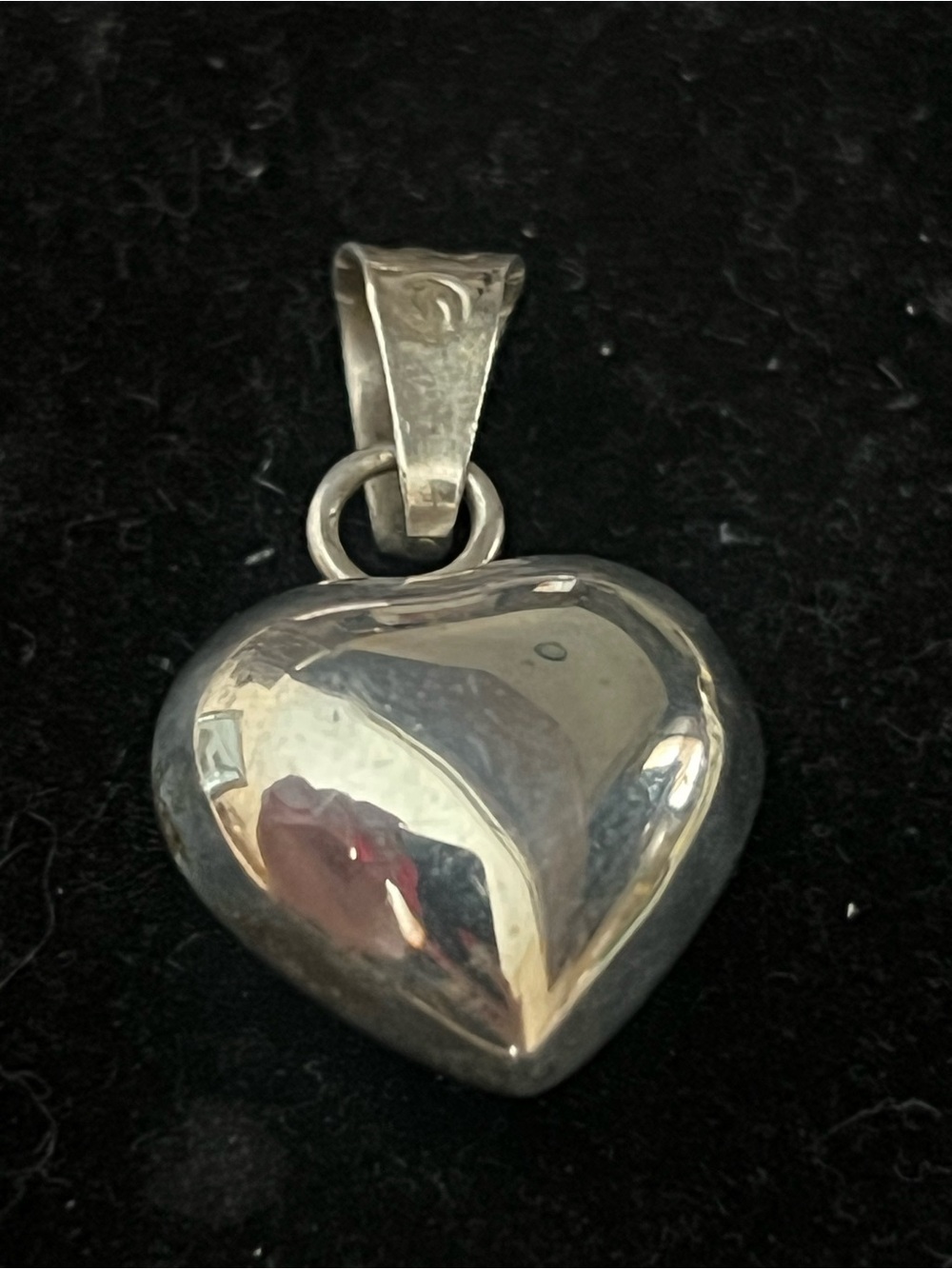 925 STERLING SILVER MEXICO HARMONY BELL HEART PENDANT.   VINTAGE